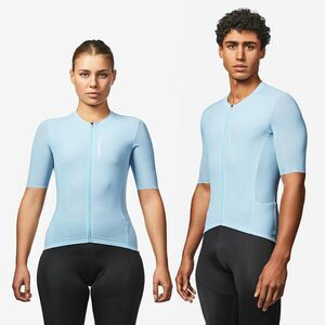 Tricou ciclism șosea vară unisex RACER 2 Albastru imagine