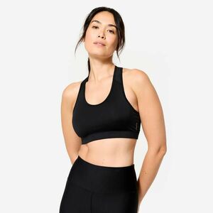 Bustieră spate decupat Fitness cardio susținere redusă Negru imagine