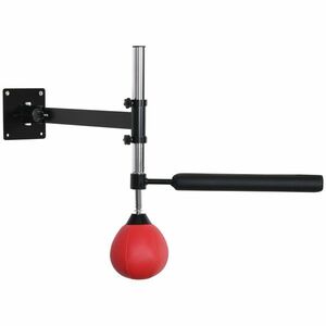 HOMCOM Pară de Viteză pentru Box și MMA cu Înălțime Reglabilă și Tijă, 79x72x20 cm, Roșu | Aosom Romania imagine