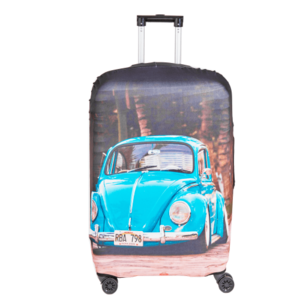 Husa troler, Mondo Way, model Blue Car, elastica, cu inchidere fermoar, Lycra, marimea L imagine