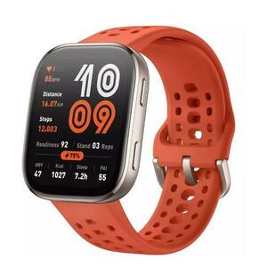 Ceas activity tracker Huami Amazfit Bip 6, Ecran AMOLED 1.97inch, Monitorizare 24/7, Peste 140 moduri sportive, 5 ATM, GPS (Rosu) imagine