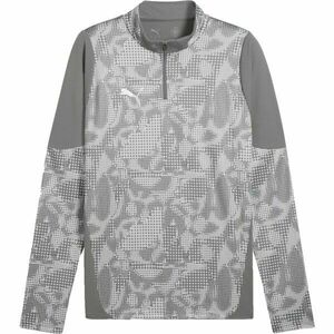 Puma TEAMCUP TRAINING 1/4 ZIP TOP Hanorac bărbați, gri, mărime imagine