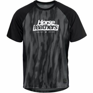 Horsefeathers SPIKE Tricou ciclism de bărbați, gri închis, mărime imagine