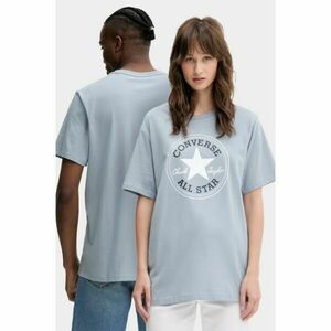 Converse STANDARD FIT CENTER FRONT CHUCK PATCH CORE TEE Tricou bărbați, albastru deschis, mărime imagine