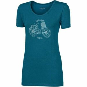 PROGRESS SASA CITYBIKE Tricou de bambus pentru femei, albastru, mărime imagine