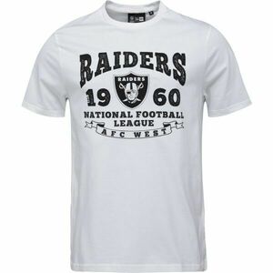 New Era LAS VEGAS RAIDERS NFL STACK ARCH Tricou de bărbați, alb, mărime imagine