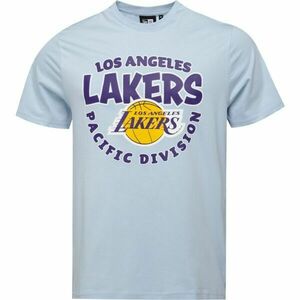 New Era LA LAKERS NBA BUBBLE WORDMARK Tricou de bărbați, albastru deschis, mărime imagine