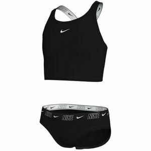 Nike NIKE LOGO TAPE Costum de baie fete, negru, mărime imagine