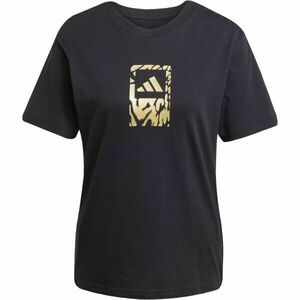 adidas TECH METALLIC TEE 2 W Tricou de damă, negru, mărime imagine
