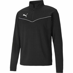 Puma TEAMRISE 1 4 ZIP TOP Hanorac pentru bărbați, negru, mărime imagine