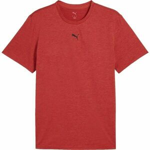 Puma M TAD ESSENTIALS HEATHER CAT TEE Tricou pentru bărbați, roșu, mărime imagine