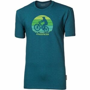 PROGRESS BARBAR BIKER Tricou din fibră de bambus pentru bărbați, albastru, mărime imagine