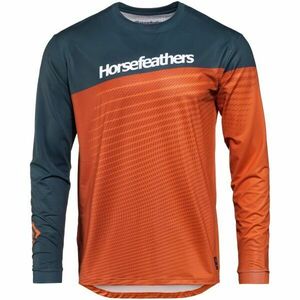Horsefeathers QUANTUM LS Tricou ciclism de bărbați, portocaliu, mărime imagine