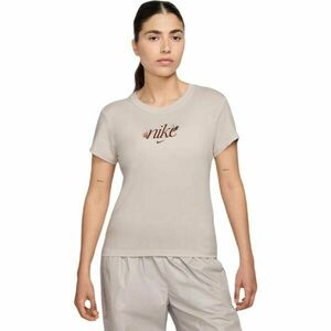 Nike SPORTSWEAR CHILL KNIT Tricou de damă, bej, mărime imagine