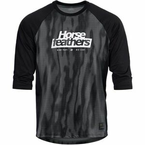 Horsefeathers SPIKE 3/4 Tricou ciclism de bărbați, gri închis, mărime imagine