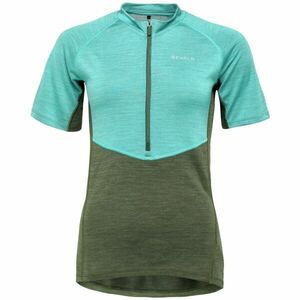 Devold STANDAL MERINO TEE ZIP NECK Tricou de ciclism damă, turcoaz, mărime imagine