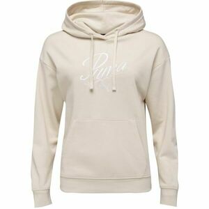 Puma ESSENTIALS SCRIPT HOODIE TR Hanorac damă, bej, mărime imagine