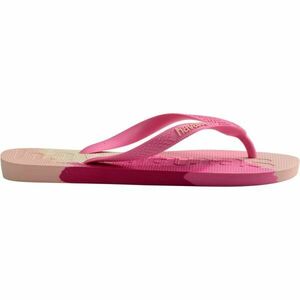 HAVAIANAS TOP LOGO MANIA COLORS II Șlapi unisex, roz, mărime 39/40 imagine