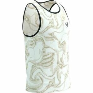 Compressport PERFORMANCE SINGLET M Maiou de alergare pentru bărbați, alb, mărime imagine