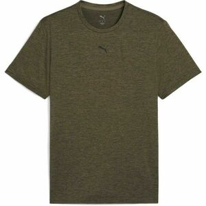Puma M TAD ESSENTIALS HEATHER CAT TEE Tricou pentru bărbați, kaki, mărime imagine