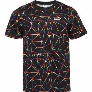 Puma LOVE UNITED AOP TEE Tricou de bărbați, negru, mărime imagine
