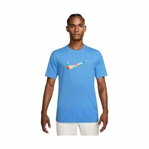 Nike LAVA SWOOSH Tricou pentru bărbați, albastru deschis, mărime XXL imagine