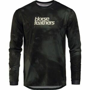 Horsefeathers QUANTUM LS Tricou ciclism de bărbați, gri închis, mărime imagine