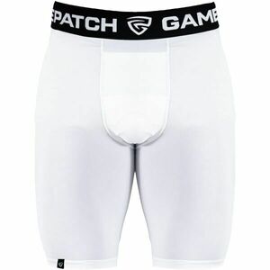 GAMEPATCH COMPRESSION SHORTS Șort compresiv unisex, alb, mărime imagine
