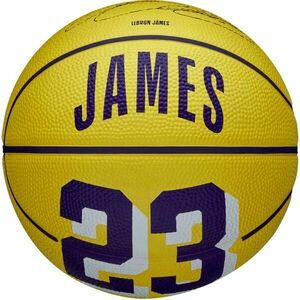 Wilson NBA PLAYER ICON MINI LEBRON Mini minge de baschet, galben, mărime imagine
