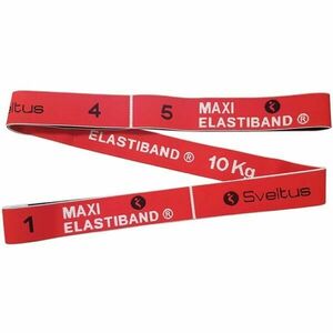SVELTUS MAXI ELASTIBAND 10 KG Bandă elastică de antrenament, roșu, mărime imagine