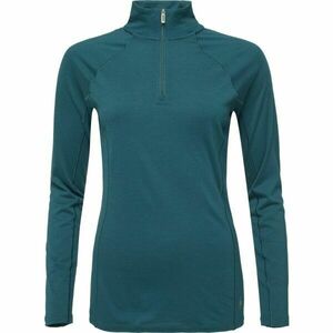Smartwool CLASSIC A-S MERINO BL 1/4 ZIP Tricou termo damă, verde închis, mărime imagine