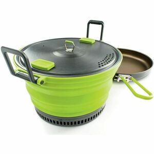 GSI Outdoors ESCAPE SET WITH FRY PAN Set oale camping, verde, mărime imagine