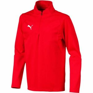 Puma LIGA TRAINING 1/4 ZIP TOP JR Hanorac de copii, roșu, mărime imagine