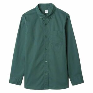 GAP FA24 LS POPLIN Cămașă pentru băieți, verde închis, mărime imagine