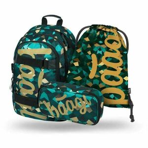 BAAGL 3 SET SKATE POLYGON Set școlar, verde închis, mărime imagine