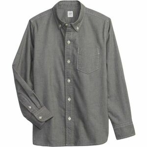 GAP BRUSHED OXFORD Cămașă băieți, gri, mărime imagine