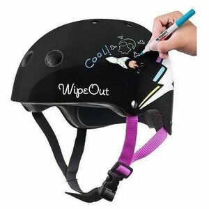 WIPEOUT BLACK 5+ Cască ciclism copii, negru, mărime imagine