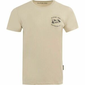 ALPINE PRO NERAW Tricou pentru bărbați, bej, mărime imagine