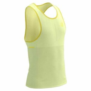 Compressport PRO RACING SINGLET M Maiou alergare bărbați, galben, mărime imagine