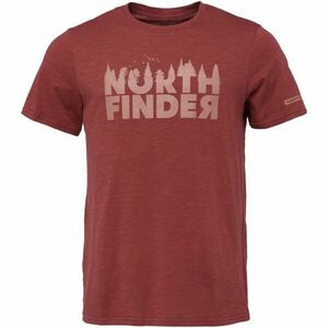 Northfinder JOSEF Tricou outdoor bărbați, vișiniu, mărime imagine