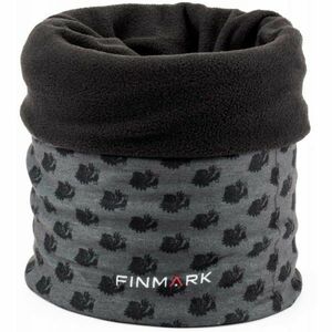 Finmark FULAR MULTIFUNCȚIONAL Fular multifuncțional din fleece, gri, mărime UNI imagine