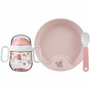 Mepal LITTLE DUTCH FLOWERS & BUTTERFLIES 3 KS Set de masă pentru copii, roz, mărime imagine