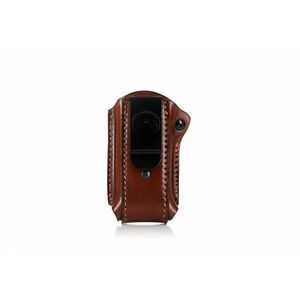 Falco Holster de curea din piele F400 pentru încărcător cu cataramă și șurub de reținere Glock 19, maro stânga imagine