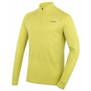 Hanorac merinos pentru bărbați Husky Aron Zip M, verde lime imagine