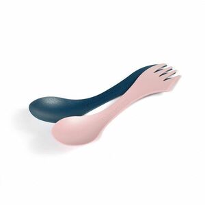 LIGHT MY FIRE Spork lingură multifuncțională originală 2pcs, albastru / roz imagine