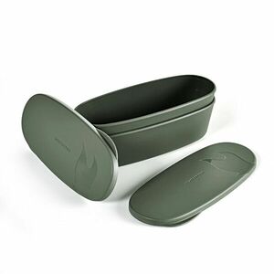 LIGHT MY FIRE Lunchbox SnapBox oval 2pcs, verde imagine