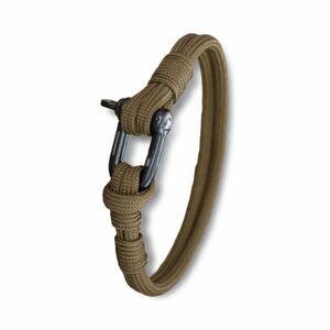 WARAGOD Brățară Paracord cu fermoar metalic Faila, coiot imagine