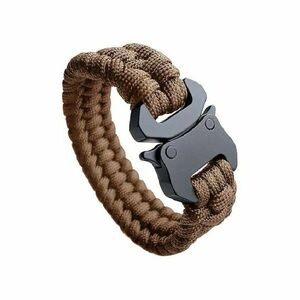 WARAGOD Brățară Paracord cu clip metalic Avär, coiot imagine