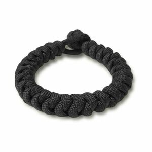 WARAGOD Brățară Paracord cu închidere reglabilă Ectar, negru imagine
