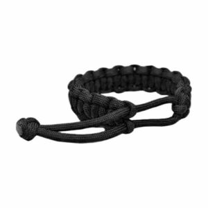 WARAGOD Brățară Paracord cu fermoar reglabil Ilmë, negru imagine